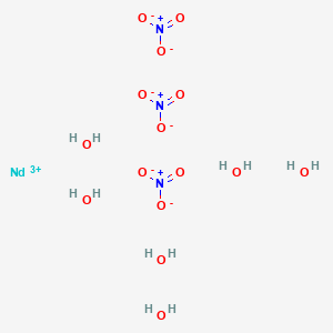 molecular formula H12N3NdO15 B095503 Neodymium nitrate hexahydrate CAS No. 16454-60-7