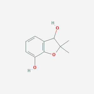 molecular formula C10H12O3 B095505 3,7-Benzofurandiol, 2,3-dihydro-2,2-dimethyl- CAS No. 17781-15-6