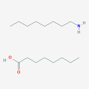 molecular formula C16H35NO2 B095509 Octanoic acid, compd. with 1-octanamine (1:1) CAS No. 17463-34-2