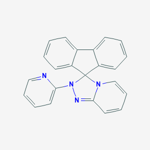 molecular formula C23H16N4 B095520 Spiro[9H-fluorene-9,3'(2'H)-[1,2,4]triazolo[4,3-a]pyridine], 2'-(2-pyridinyl)- CAS No. 16672-26-7