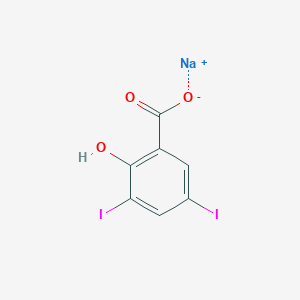 molecular formula C7H3I2NaO3 B095522 Potassium 3,5-Diiodosalicylate CAS No. 17274-17-8