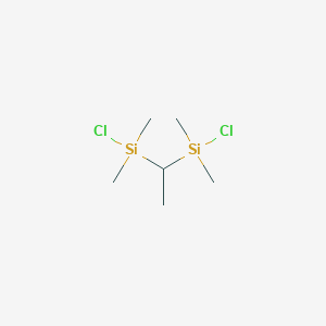 molecular formula C6H16Cl2Si2 B095523 (Ethane-1,1-diyl)bis[chloro(dimethyl)silane] CAS No. 18140-00-6