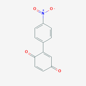 molecular formula C12H7NO4 B095533 2-(4-Nitrophenyl)cyclohexa-2,5-diene-1,4-dione CAS No. 15394-91-9