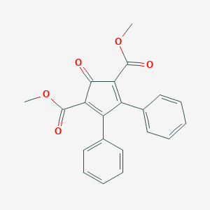 molecular formula C21H16O5 B095535 2,5-Bis(methoxycarbonyl)-3,4-diphenylcyclopentadienone CAS No. 16691-79-5
