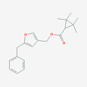 molecular formula C20H24O3 B095536 Cyclopropanecarboxylic acid, 2,2,3,3-tetramethyl-, (5-benzyl-3-furyl)methyl ester CAS No. 18877-89-9