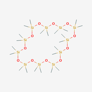 molecular formula C22H66O11Si11 B095537 Cycloundecasiloxane, docosamethyl- CAS No. 18766-38-6