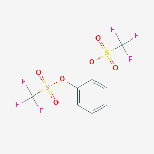 molecular formula C8H4F6O6S2 B095538 Catechol bis(trifluoromethanesulfonate) CAS No. 17763-91-6