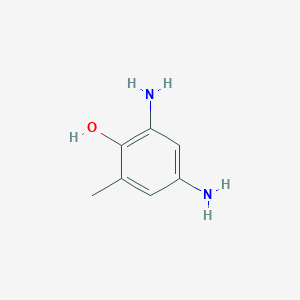 molecular formula C7H10N2O B095546 2,4-Diamino-6-methylphenol CAS No. 15872-73-8