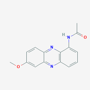 molecular formula C15H13N3O2 B095556 N-(7-Methoxy-1-phenazinyl)acetamide CAS No. 18450-07-2