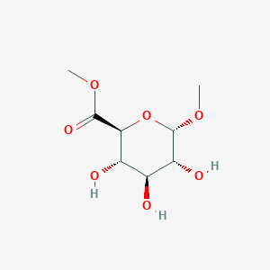 molecular formula C8H14O7 B095558 Methyl (2S,3S,4S,5R,6S)-3,4,5-trihydroxy-6-methoxyoxane-2-carboxylate CAS No. 18486-51-6