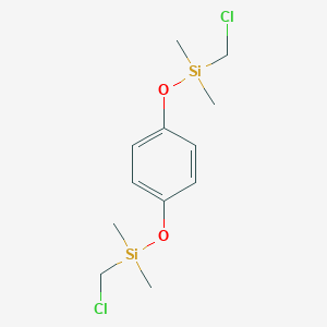 molecular formula C12H20Cl2O2Si2 B095563 1,4-Bis(chloromethyldimethylsilyloxy)benzene CAS No. 18057-24-4