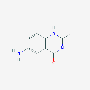 molecular formula C9H9N3O B095569 6-Amino-2-methylquinazolin-4-ol CAS No. 17329-24-7