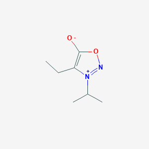 molecular formula C7H12N2O2 B095574 4-Ethyl-3-isopropyl-1,2,3-oxadiazolidin-5-one CAS No. 18443-37-3