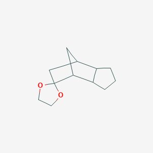 molecular formula C12H18O2 B095580 Octahydrospiro[1,3-dioxolane-2,5'-[4,7]methanoindene] CAS No. 15591-90-9