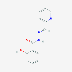 molecular formula C13H11N3O2 B095587 2-hydroxy-N-(pyridin-2-ylmethylideneamino)benzamide CAS No. 18176-38-0