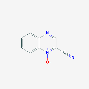 molecular formula C9H5N3O B095590 1-Oxidoquinoxalin-1-ium-2-carbonitrile CAS No. 18457-81-3
