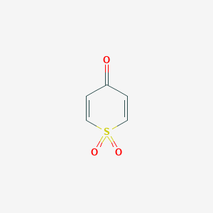 molecular formula C5H4O3S B095598 4H-thiopyran-4-one 1,1-dioxide CAS No. 17396-38-2