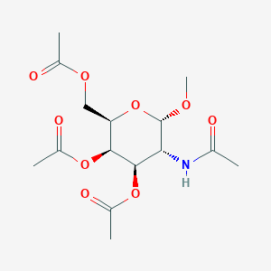 molecular formula C15H23NO9 B095602 alpha-D-Galactopyranoside, methyl 2-(acetylamino)-2-deoxy-, 3,4,6-triacetate CAS No. 17296-10-5
