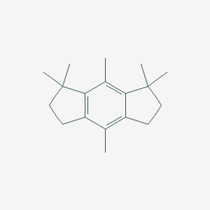molecular formula C18H26 B095615 1,1,4,7,7,8-Hexamethyl-S-hydrindacene CAS No. 17465-58-6