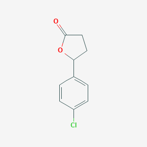 molecular formula C10H9ClO2 B095619 5-(4-Chlorophenyl)tetrahydrofuran-2(3H)-one CAS No. 18410-18-9
