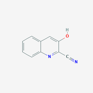 molecular formula C10H6N2O B095622 2-Cyano-3-hydroxyquinoline CAS No. 15462-43-8
