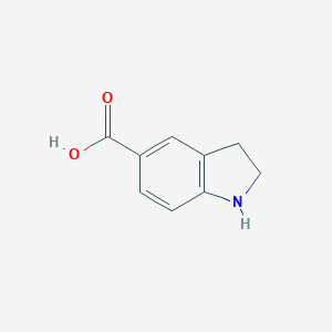 molecular formula C9H9NO2 B095626 Indoline-5-carboxylic acid CAS No. 15861-30-0