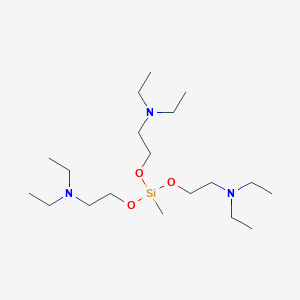 molecular formula C19H45N3O3Si B095630 Methyltris(2-diethylaminoethoxy)silane CAS No. 17146-73-5