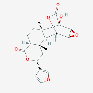 molecular formula C20H22O7 B095637 掌叶木碱 CAS No. 17226-41-4