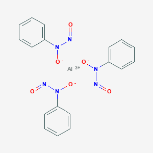 molecular formula C18H15AlN6O6 B095683 Aluminum-N-nitroso-N-phenylhydroxyamine CAS No. 15305-07-4