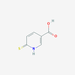 molecular formula C6H5NO2S B095688 6-Mercaptonicotinic acid CAS No. 17624-07-6