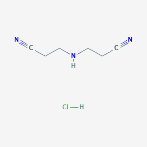 molecular formula C6H10ClN3 B095693 3-(2-Cyanoethylamino)propanenitrile CAS No. 16688-98-5