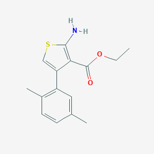molecular formula C15H17NO2S B095699 2-氨基-4-(2,5-二甲基苯基)噻吩-3-羧酸乙酯 CAS No. 15854-09-8