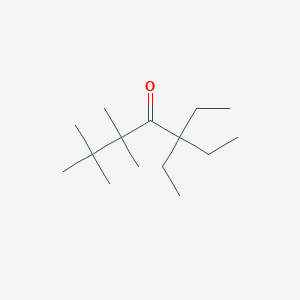 molecular formula C15H30O B095713 5,5-Diethyl-2,2,3,3-tetramethyl-4-heptanone CAS No. 16424-67-2