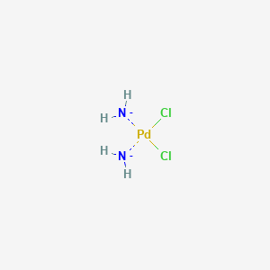 molecular formula Cl2H6N2Pd B095721 Palladium ammine chloride CAS No. 15684-18-1