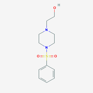 molecular formula C12H18N2O3S B095738 2-(4-(Phenylsulfonyl)piperazin-1-yl)ethanol CAS No. 16017-63-3