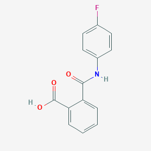 molecular formula C14H10FNO3 B095750 Phthalamic acid, N-(p-fluorophenyl)- CAS No. 19336-77-7