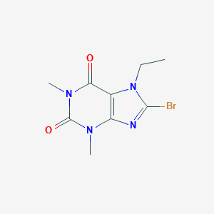 molecular formula C9H11BrN4O2 B095755 8-bromo-7-ethyl-1,3-dimethyl-2,3,6,7-tetrahydro-1H-purine-2,6-dione CAS No. 17801-69-3