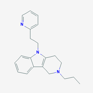 1H-Pyrido(4,3-b)indole, 2,3,4,5-tetrahydro-2-propyl-5-(2-(2-pyridyl)ethyl)-