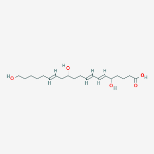 5,12,20-Trihydroxy-6,8,14-eicosatrienoic acid