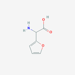 molecular formula C6H7NO3 B095768 氨基呋喃-2-基乙酸 CAS No. 17119-54-9