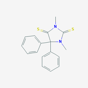 molecular formula C17H16N2S2 B095770 2,4-Imidazolidinedithione, 1,3-dimethyl-5,5-diphenyl- CAS No. 16116-40-8