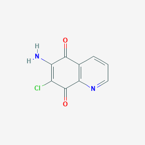 molecular formula C9H5ClN2O2 B095775 6-氨基-7-氯-5,8-二氧喹啉 CAS No. 18892-39-2