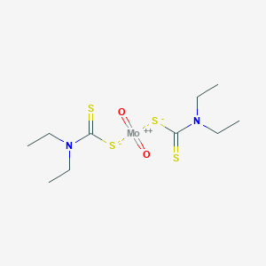 molecular formula C10H20MoN2O2S4 B009578 N,N-diethylcarbamodithioate;dioxomolybdenum(2+) CAS No. 19680-83-2