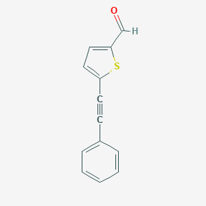 molecular formula C13H8OS B095784 5-(Phenylethynyl)thiophene-2-carbaldehyde CAS No. 17257-10-2