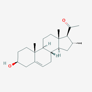 molecular formula C22H34O2 B095789 16-alpha-METHYLPREGNENOLONE CAS No. 16394-71-1
