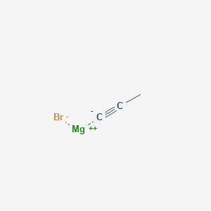 molecular formula C3H3BrMg B095795 1-Propynylmagnesium bromide CAS No. 16466-97-0