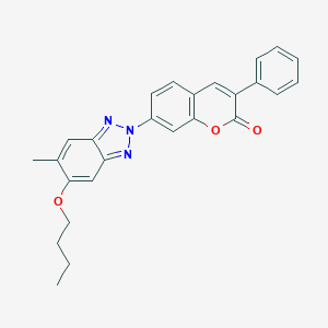 7-(5-Butoxy-6-methyl-2H-1,2,3-benzotriazol-2-yl)-3-phenyl-2H-chromen-2-one