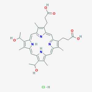 molecular formula C34H39ClN4O6 B095798 Hematoporphyrin hydrochloride CAS No. 17471-45-3