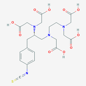 molecular formula C22H28N4O10S B009580 1-(4-Isothiocyanatobenzyl)diethylenetriaminepentaacetic acid CAS No. 102650-30-6