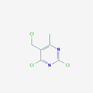 molecular formula C6H5Cl3N2 B095802 2,4-Dichloro-5-(chloromethyl)-6-methylpyrimidine CAS No. 16768-43-7